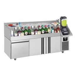 Bar- & Getränkekühltisch - 1600x600mm - 235 Liter - mit 2 Türen, 1 Schublade & Ablagen