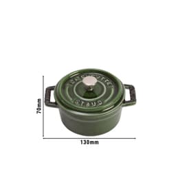 STAUB | LA COCOTTE - Mini Cocotte - Ø 100mm - Gusseisen - Basilikum-Grün