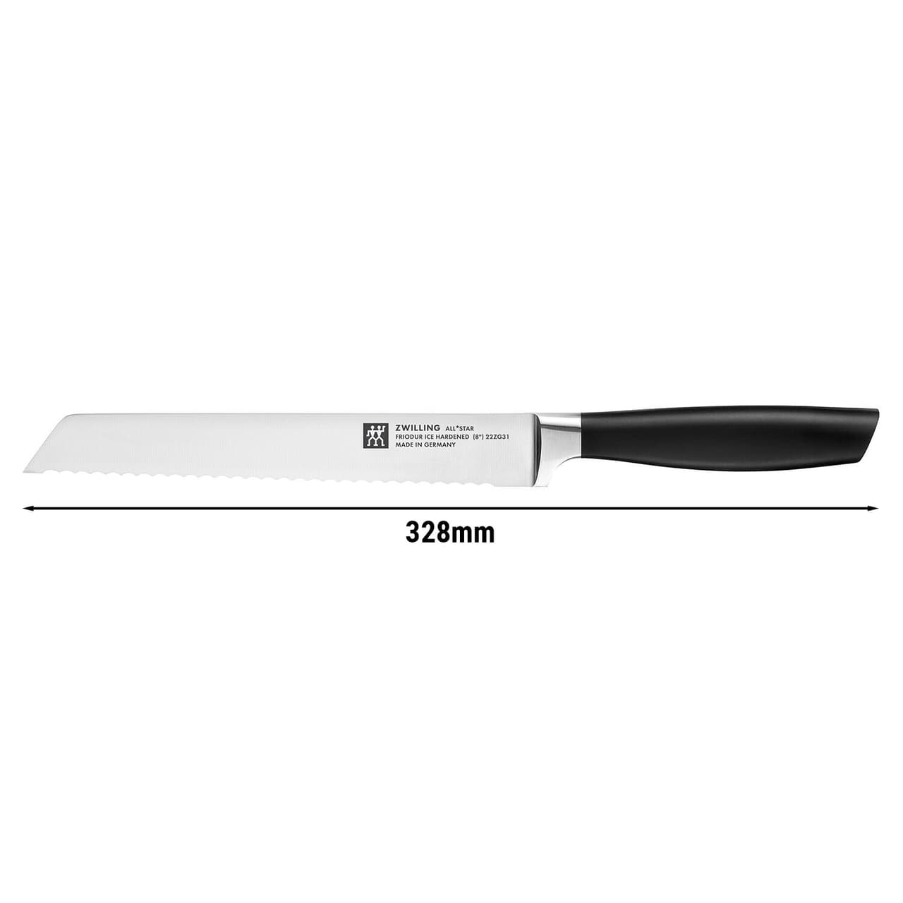 ZWILLING | ALL * STAR - Brotmesser - mit Wellenschliff - Klinge: 200mm - Silber