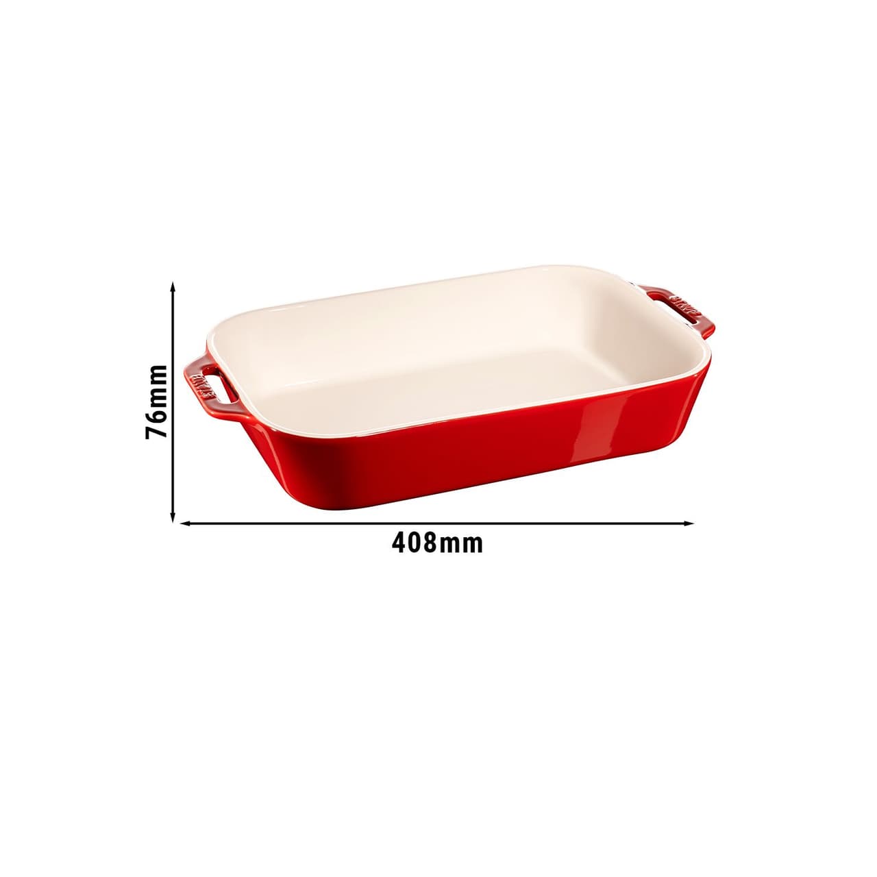 STAUB | CERAMIQUE - Auflaufform - 340x240mm - Keramik - Kirsch-Rot