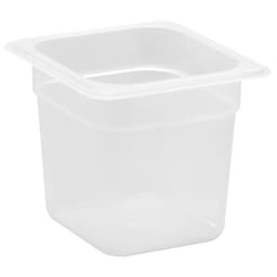 (6 Stück) CAMBRO | CAMWEAR® -  Polypropylen GN 1/6 Behälter - milchig - Tiefe: 150mm