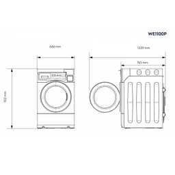 ELECTROLUX | myPRO XL WE 1100P - Smartprofessionelle Waschmaschine - 12kg - mit Laugenpumpe