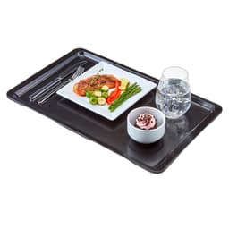 (12 Stück) CAMBRO | Polyester Versa Tablett - GN 1/1 - abgeflachte Kanten - Schwarz