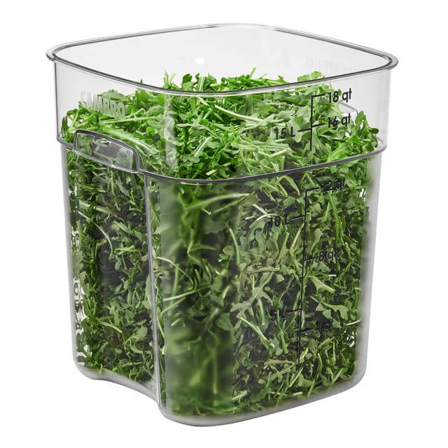 (6 Stück) CAMBRO | CAMWEAR® -  FreshPro Behälter - 17,2 Liter - Transparent