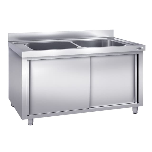 Topfspülschrank - 2000x600mm - mit 2 Becken