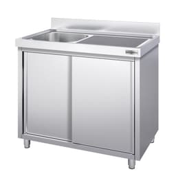 Spülschrank PREMIUM - 1400x600mm - mit 1 Becken links