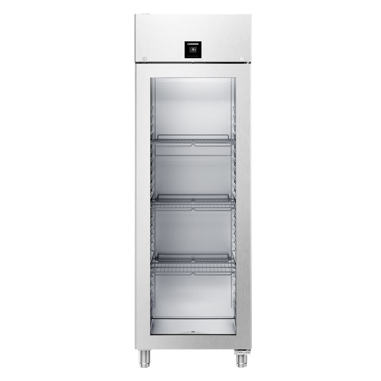 LIEBHERR | Kühlschrank Edelstahl PERFORMANCE - 486 Liter - GN 2/1 - Innen Edelstahl - mit 1 Glastür