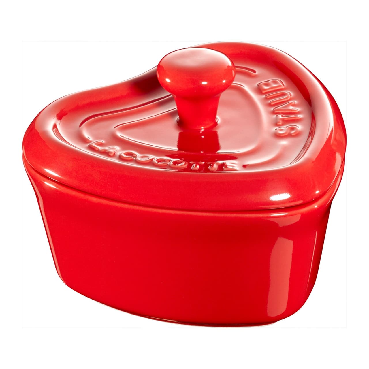 STAUB | CERAMIQUE - Mini Cocotte - Herzform - 90mm - Keramik - Kirsch-Rot