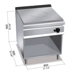 Gas Glühplattenherd - 13 kW