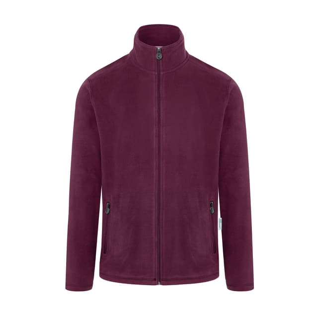 KARLOWSKY | Herren Workwear Fleecejacke Warm-Up - Aubergine - Größe: 2XL