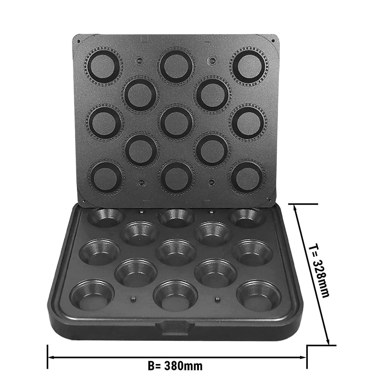 Platten für Tartlet Maschine TMNP - Tartlet-Form: Rund - Ø 69mm