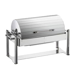 Elektro Chafing Dish - GN 1/1 - mit Rolldeckel - Chrom