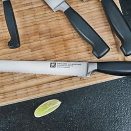 ZWILLING | VIER STERNE SharpBlock - Selbstschärfender Messerblock - 7-tlg - Braun