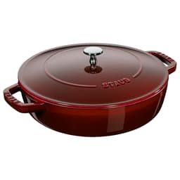 STAUB | BRAISERS - Bräter mit Chistera Drop-Structure - 240mm - Gusseisen - Grenadine-Rot