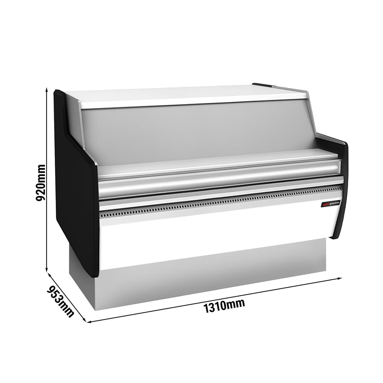 Kassentisch - 1310mm - Frontblende Weiß