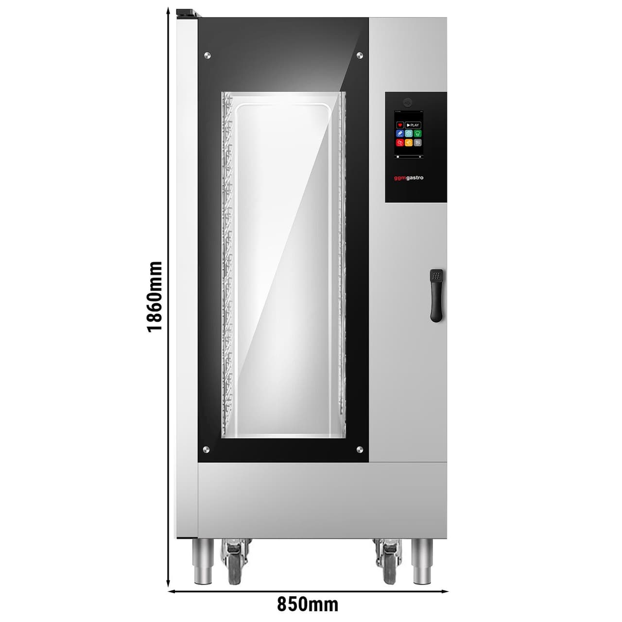 Bäckerei-Elektro-Kombidämpfer - Touch - 16x EN 60x40 - inkl. Gestellwagen & Waschsystem