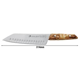 F. DICK | VIVUM - Santoku - mit Kullenschliff - Klinge: 180mm