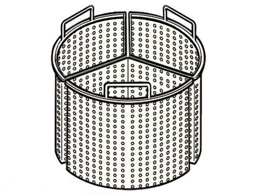 3x 1/3 Korb für Kochkessel mit 200 Liter