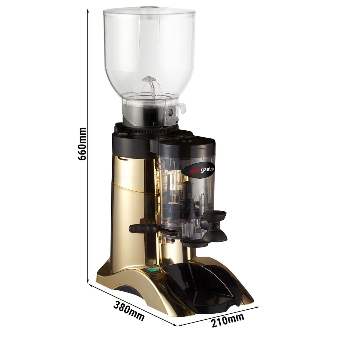 Kaffeemühle - Gold - 2kg - 400 Watt - 63dB