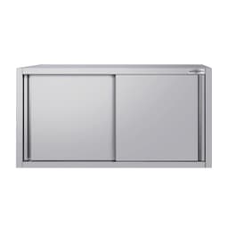 Edelstahl Wandhängeschrank ECO - 1200x400mm - mit Schiebetür - 650mm hoch