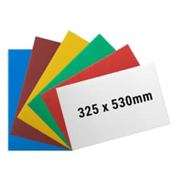 (6 Stück) Schneidebrett-Set - 325x530mm - Dicke 20mm - Multifarbend