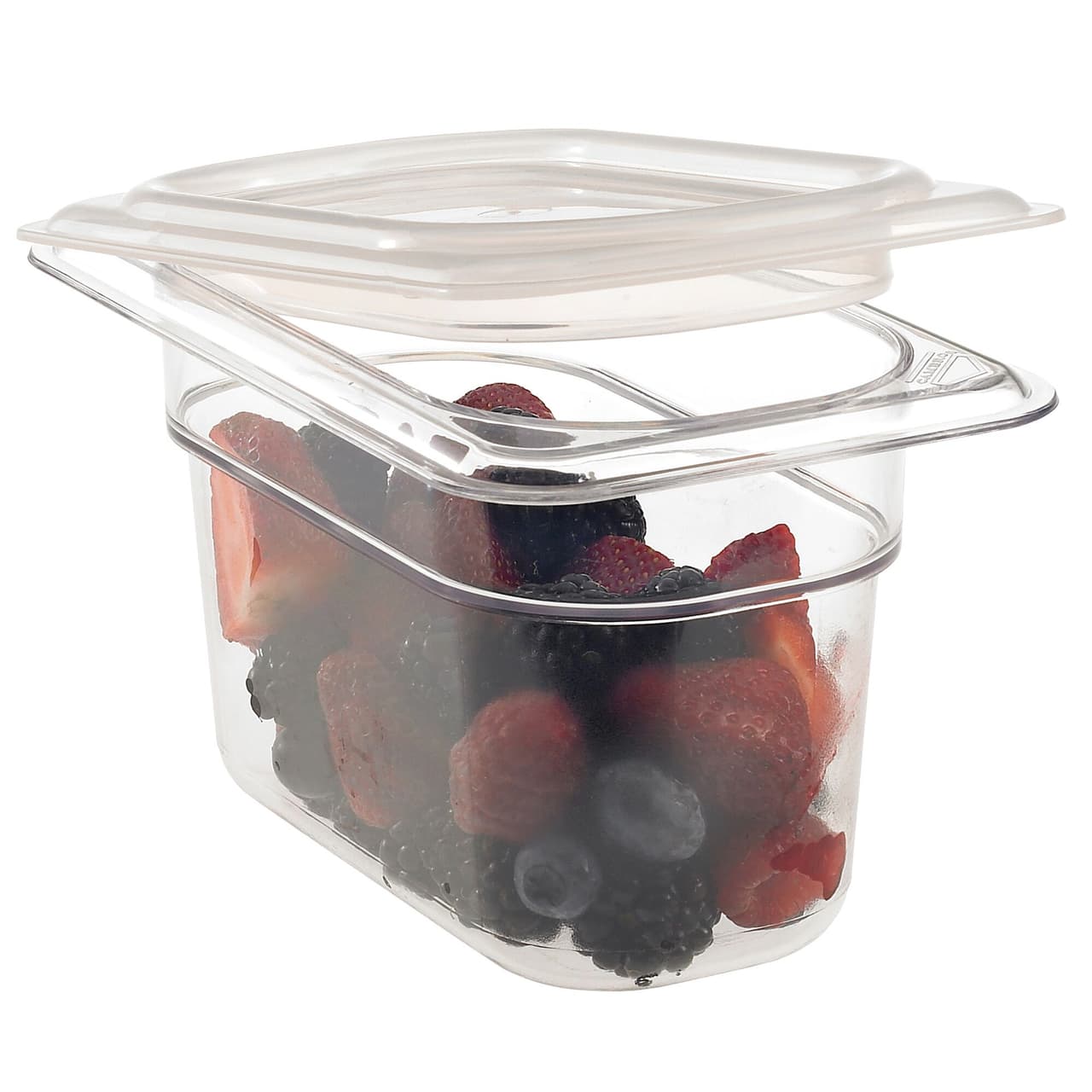 (6 Stück) CAMBRO | CAMWEAR® -  Polycarbonat GN 1/9 Behälter - Clear - Tiefe: 100mm