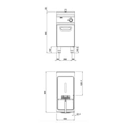 Elektro Fritteuse - 18 Liter - 18 kW