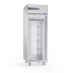 Pastakühlschrank Edelstahl Premium PLUS - EN 60x40 - 585 Liter - mit 1 Glastür