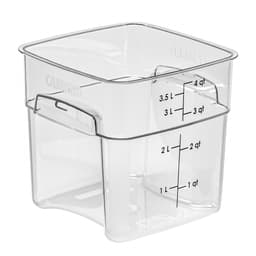 (6 Stück) CAMBRO | CAMWEAR® -  FreshPro Behälter - 3,8 Liter- Transparent