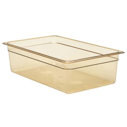 (6 Stück) CAMBRO | H-PAN™ -  Hitzebeständige GN 1/1 Behälter - Bernstein - Tiefe: 150mm