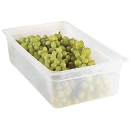 (6 Stück) CAMBRO | CAMWEAR® -  Polypropylen GN 1/1 Behälter - milchig - Tiefe: 150mm