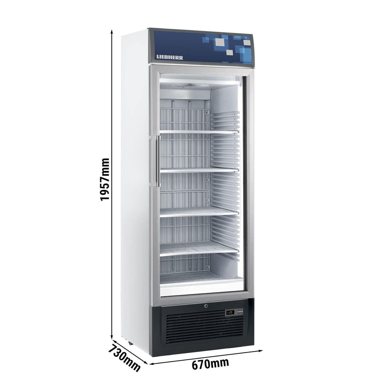 LIEBHERR | Tiefkühlschrank - 307 Liter - mit 1 Glastür - Weiß