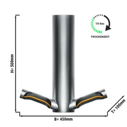 DYSON | AIRBLADE 9kJ - Händetrockner mit Sensor & HEPA-Filter - Edelstahl gebürstet