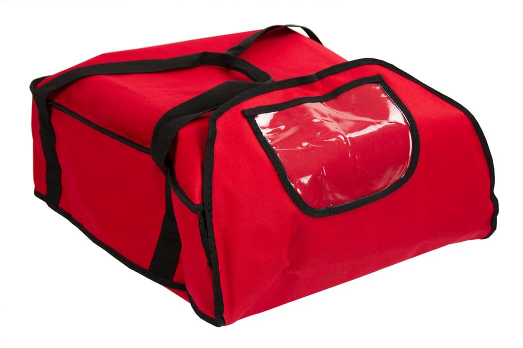 Pizzabag / Isoliertasche - für 5 Pizzakartons 43x43cm - Rot