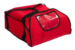 Pizzabag / Isoliertasche - für 5 Pizzakartons 43x43cm - Rot