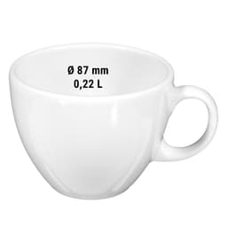 (6 Stück) SELTMANN WEIDEN | Cappuccinotasse - 0,22 Liter