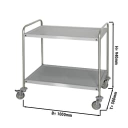 Servierwagen - 1000x500mm - mit 2 Abstellflächen