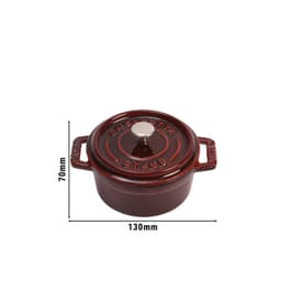 STAUB | LA COCOTTE - Mini Cocotte - Ø 100mm - Gusseisen - Grenadine-Rot