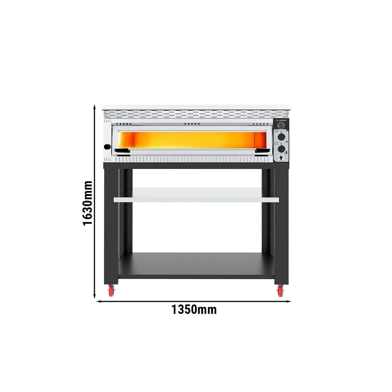 Elektro Pizzaofen - 6x 34cm - Manuell - inkl. Haube & Untergestell