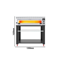 Elektro Pizzaofen - 6x 34cm - Manuell - inkl. Haube & Untergestell