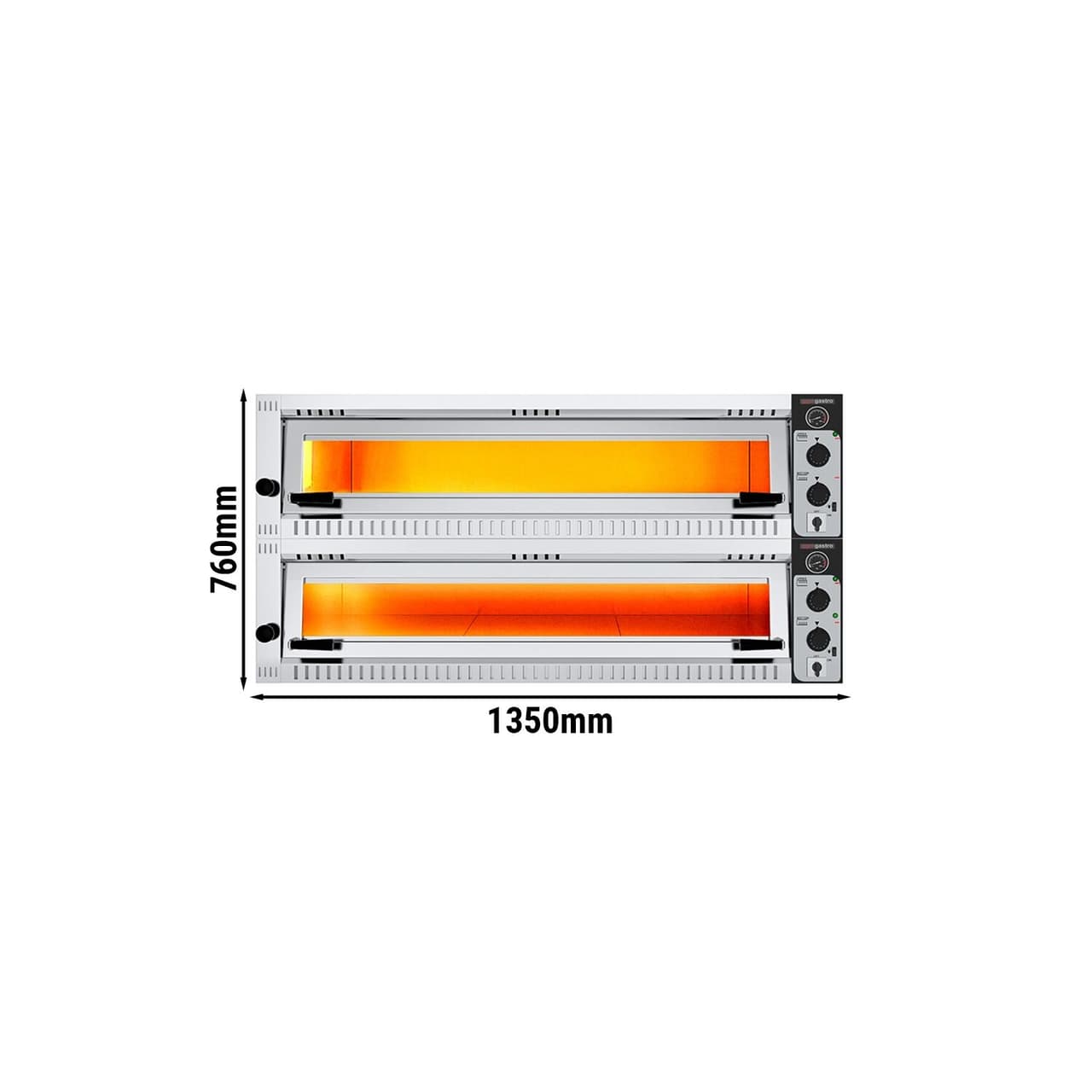 Elektro Pizzaofen - 6+6x 34cm - Manuell