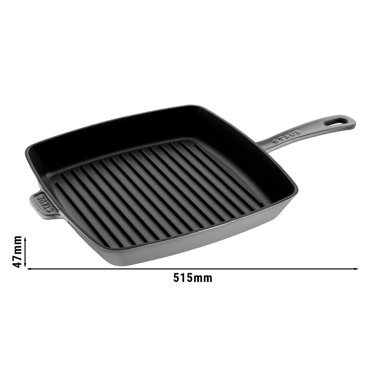 STAUB | GRILL PANS - American Grill - 300x300mm - Gusseisen - Graphit-Grau