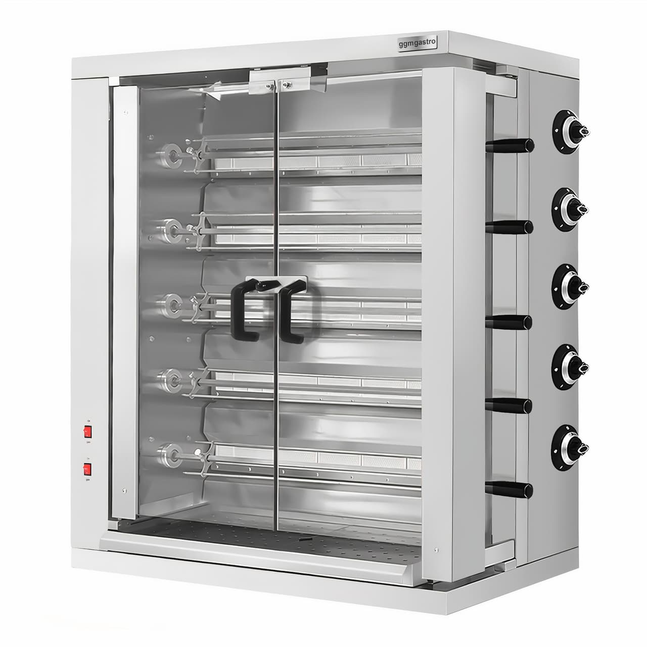 Gas Hähnchengrill - 32,33kW - mit 5 Spießen für bis zu 30 Hähnchen