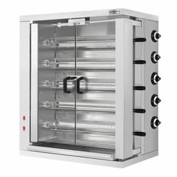 Gas Hähnchengrill - 32,33kW - mit 5 Spießen für bis zu 30 Hähnchen