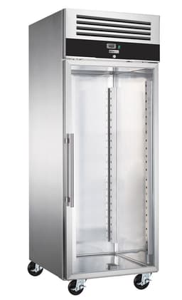 Bäckerei-Tiefkühlschrank Edelstahl PREMIUM - EN 60x80 - 600 Liter - 1 Glastür