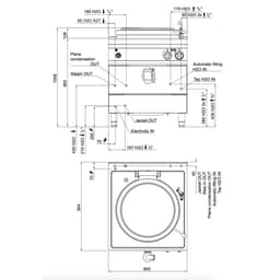 Elektro Kochkessel - 100 Liter - 16 kW - Indirekte Beheizung