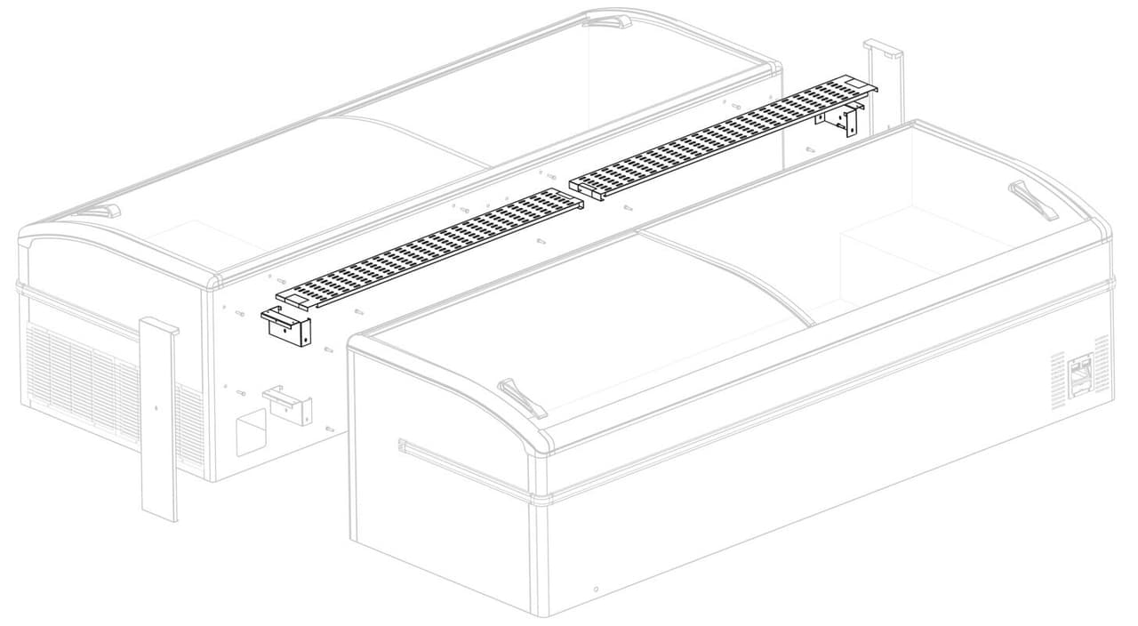 Verbindungsleiste für (Tief-)Kühltruhen