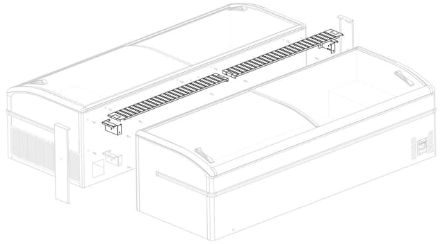 Verbindungsleiste für (Tief-)Kühltruhen
