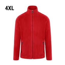 KARLOWSKY | Herren Workwear Fleecejacke Warm-Up - Rot - Größe: 4XL