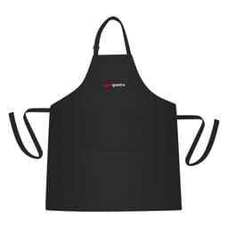 (5 Stück) Bistroschürze - Schwarz - mit GGM Gastro Logo - B x H: 67 x 84 cm